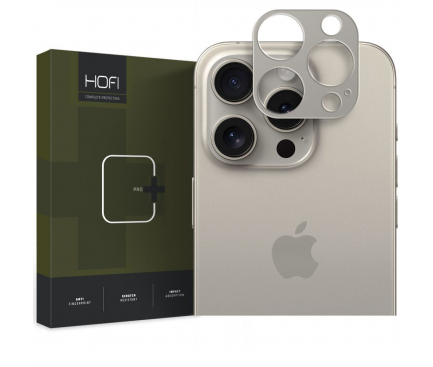Rama protectie Camera spate HOFI ALUCAM PRO+ pentru Apple iPhone 15 Pro Max / 15 Pro, Gri