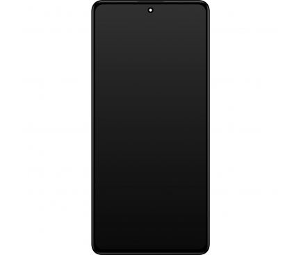 Display cu Touchscreen Xiaomi Redmi Note 12 Pro, cu Rama, Negru (Midnight Black), Service Pack 5600010M1600