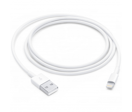 Cablu Date si Incarcare USB-A - Lightning Apple, 18W, 1m, Alb, Swap MXLY2ZM/A 