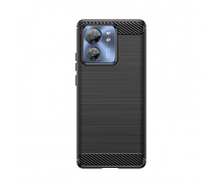 Husa pentru Motorola Edge 40, OEM, Carbon, Neagra 