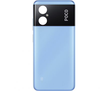Capac Baterie Xiaomi Poco M4 5G, Albastru (Cool Blue), Service Pack 55050001ZD9X 