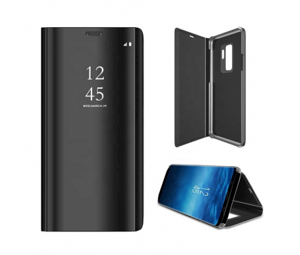 Husa pentru Samsung Galaxy S23 FE S711, OEM, Clear View, Neagra 