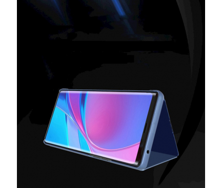 Husa pentru Samsung Galaxy S23 FE S711, OEM, Clear View, Neagra 