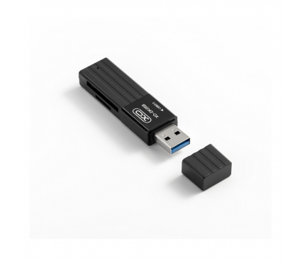 Cititor Card USB 3.0 XO Design DK05B, SD - microSD, Negru