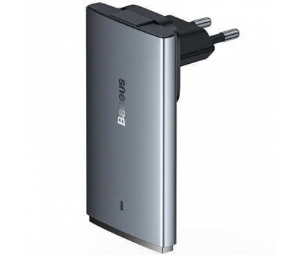 Incarcator Retea USB-C Baseus GaN5 Pro Ultra Slim, 65W, 3.25A, 1 x USB-C, Gri CCGP150113 