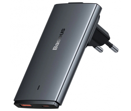 Incarcator Retea USB-C Baseus GaN5 Pro Ultra Slim, 65W, 3.25A, 1 x USB-C, Gri CCGP150113 