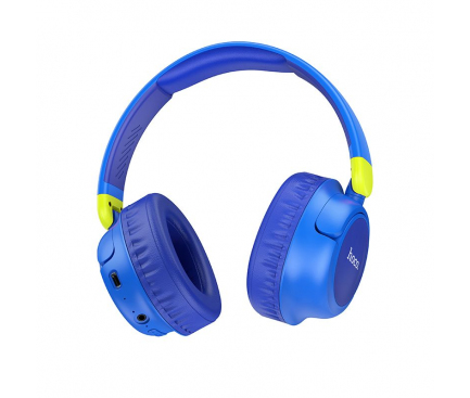 Handsfree Bluetooth HOCO Adventure W43, A2DP, Albastru 