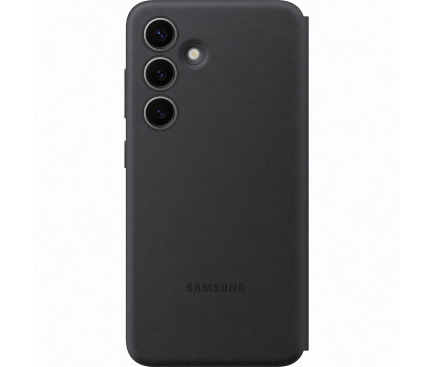 Husa pentru Samsung Galaxy S24 S921, S-View Wallet, Neagra EF-ZS921CBEGWW 