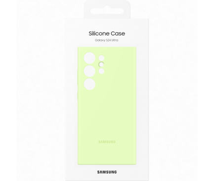 Husa pentru Samsung Galaxy S24 Ultra S928, Silicone Case, Verde EF-PS928TGEGWW 