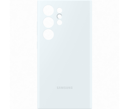 Husa pentru Samsung Galaxy S24 Ultra S928, Silicone Case, Alba EF-PS928TWEGWW 