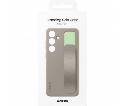 Husa pentru Samsung Galaxy S24+ S926, Standing Grip, Maro EF-GS926CUEGWW 