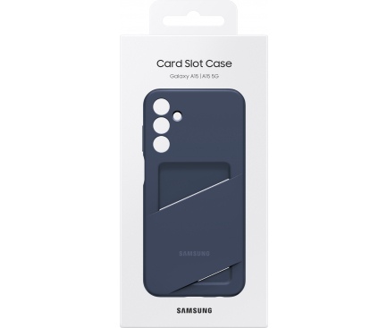 Husa pentru Samsung Galaxy A15 5G A156 / A15 A155, Card Slot Case, Bleumarin EF-OA156TBEGWW 
