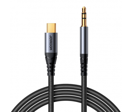 Cablu Audio USB-C - 3.5mm Joyroom, 1.2m, Negru SY-A07 