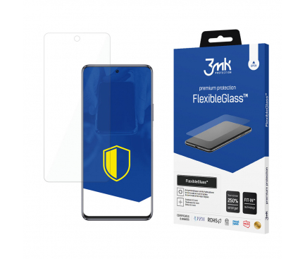 Folie de protectie Ecran 3MK FlexibleGlass pentru Huawei nova 9 SE, Sticla Flexibila, Full Glue 