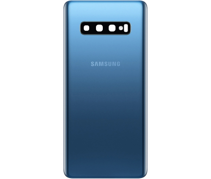 Capac Baterie Samsung Galaxy S10 G973, Albastru (Prism Blue), Service Pack GH82-18378C 