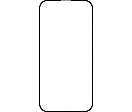 Folie de protectie Ecran BLUE Shield pentru Apple iPhone 15 Pro Max, Sticla Securizata, Full Glue, Case Friendly, Neagra 