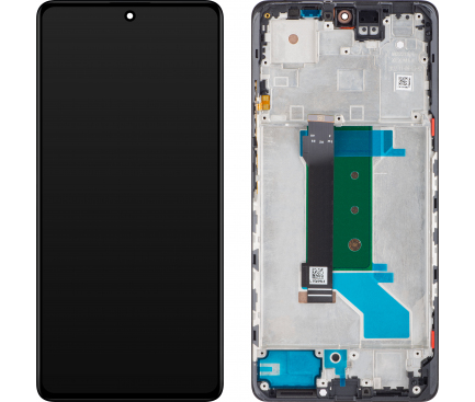 Display cu Touchscreen Xiaomi Redmi Note 12 Pro+, cu Rama, Negru (Obsidian Black), Service Pack 560001M16U00