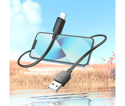 Cablu Date si Incarcare USB-A - Lightning HOCO X96, 18W, 1m, Negru 