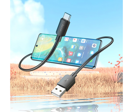Cablu Date si Incarcare USB-A - USB-C HOCO X96, 27W, 1m, Negru 