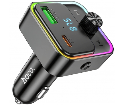 Modulator FM Bluetooth HOCO E81, 1 x USB-A - 1 x USB-C 
