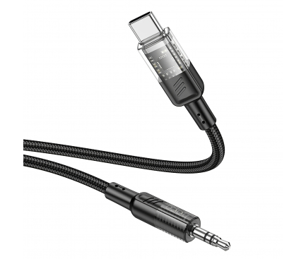 Cablu Audio USB-C - 3.5mm HOCO UPA27, 1.2m, Negru 