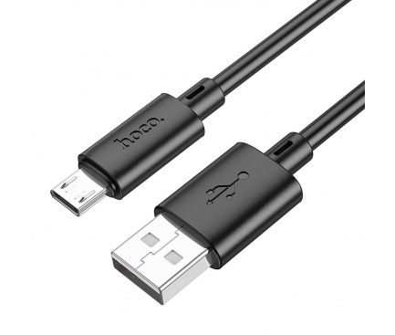 Cablu Date si Incarcare USB-A - microUSB HOCO X88, 18W, 1m, Negru 
