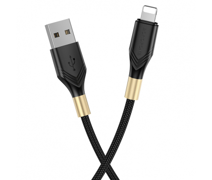 Cablu Date si Incarcare USB-A - Lightning Borofone BX92 Advantage, 18W, 1m, Negru 