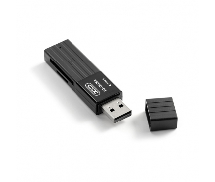 Cititor Card USB XO Design DK05A, SD - microSD, Negru 