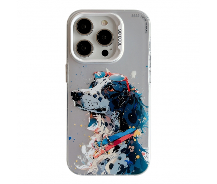 Husa pentru Apple iPhone 15 Pro Max, OEM, Spotted Dog, Multicolor 