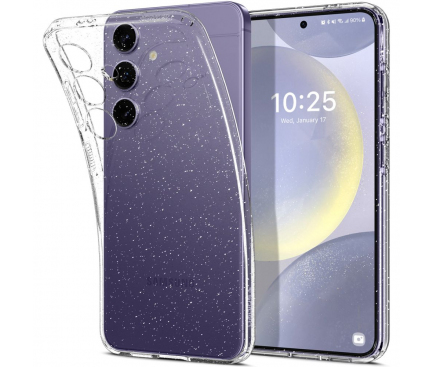 Husa pentru Samsung Galaxy S24 S921, Spigen, Liquid Crystal Glitter, Transparenta 