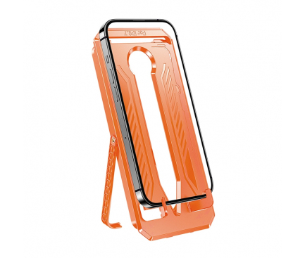 Folie de protectie Ecran Privacy Wekome WTP-080 pentru Apple iPhone 15 Pro, Sticla Securizata, Full Glue