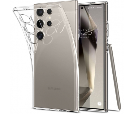 Husa pentru Samsung Galaxy S24 Ultra S928, Spigen, Liquid Crystal, Transparenta ACS07283 