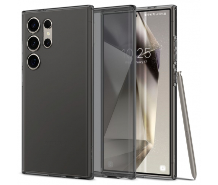 Husa pentru Samsung Galaxy S24 Ultra S928, Spigen, Liquid Crystal, Neagra ACS07284 