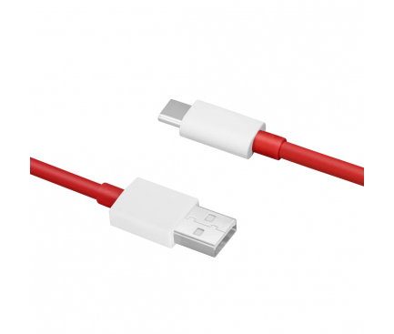 Cablu Date si Incarcare USB-A - USB-C OnePlus DL129, 100W, 1m, Rosu 5461100530