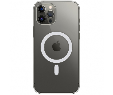 Husa MagSafe pentru Apple iPhone 12 Pro Max, Transparenta, Resigilata MHLN3ZM/A 