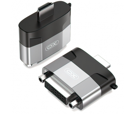 Adaptor Video XO Design GB013, HDMI - DVI, Gri 