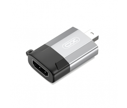 Adaptor Video XO Design GB015, miniDisplayPort - HDMI, Gri 