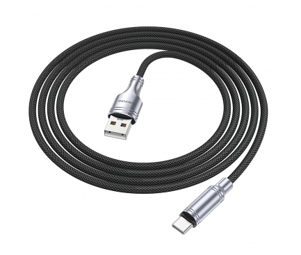 Cablu Date si Incarcare USB-A - USB-C Borofone BU40 Advantage, 18W, 1.2m, Negru 