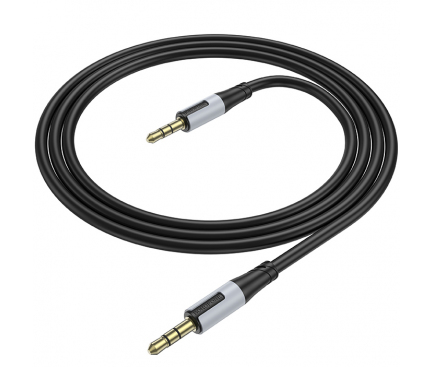 Cablu Audio 3.5mm - 3.5mm Borofone BL19 Creator, 1m, Negru 