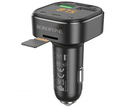 Modulator FM Bluetooth Borofone BC43 Flash, 2 x USB-A - microSD 