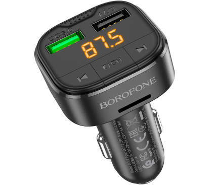 Modulator FM Bluetooth Borofone BC43 Flash, 2 x USB-A - microSD 