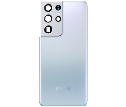 Capac Baterie Samsung Galaxy S21 Ultra 5G G998, Argintiu (Phantom Silver), Service Pack GH82-24499B 