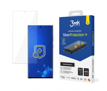 Folie de protectie Ecran 3MK Silver Protect+ pentru Samsung Galaxy S24 Ultra S928, Plastic 