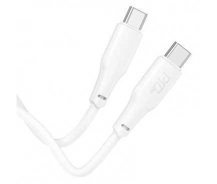Cablu Date si Incarcare USB-C - USB-C HOCO X93, 60W, 2m, Alb 