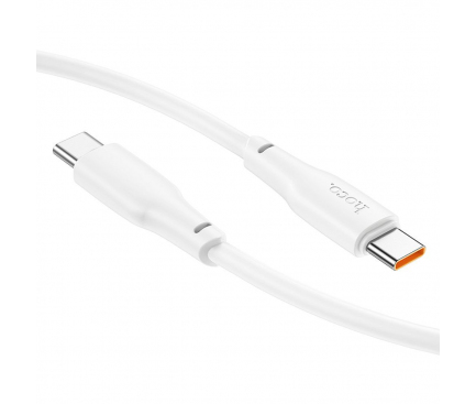 Cablu Date si Incarcare USB-C - USB-C HOCO X93, 100W, 1m, Alb 