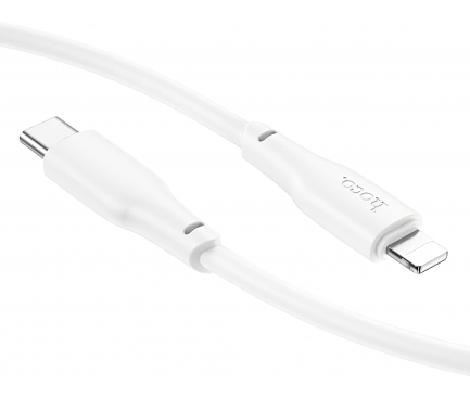 Cablu Date si Incarcare USB-C - Lightning HOCO X93, 20W, 1m, Alb 