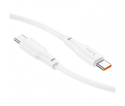 Cablu Date si Incarcare USB-C - USB-C HOCO X93, 60W, 1m, Alb 