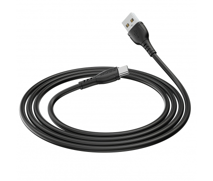 Cablu Date si Incarcare USB-A - USB-C Borofone BX51 Triumph, 18W, 1m, Negru 