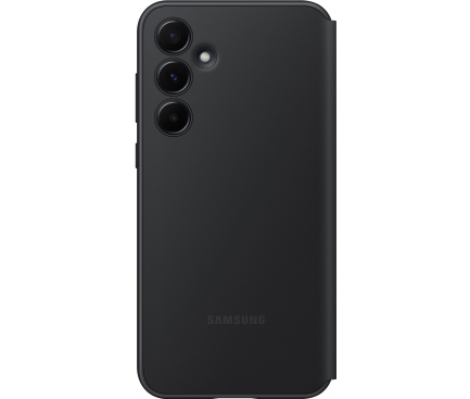 Husa pentru Samsung Galaxy A55 5G A556, S-View Wallet, Neagra EF-ZA556CBEGWW 