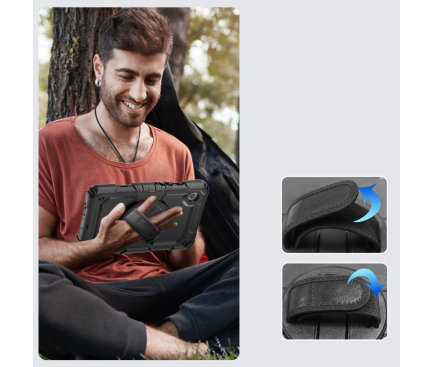 Husa pentru Samsung Galaxy Tab A9+, Tech-Protect, Solid360, Neagra 